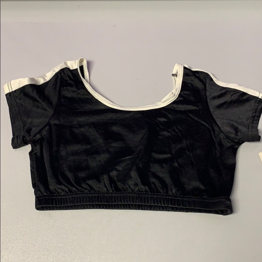 Girls Sporty Spice Crop Top For Cheer & Dance NEW
